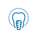 Dental implant surgery icon